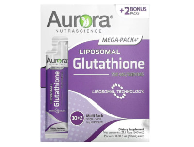 Aurora Nutrascience, Mega-Pack+, liposomales Glutathion, 750 mg, 32x 20 ml