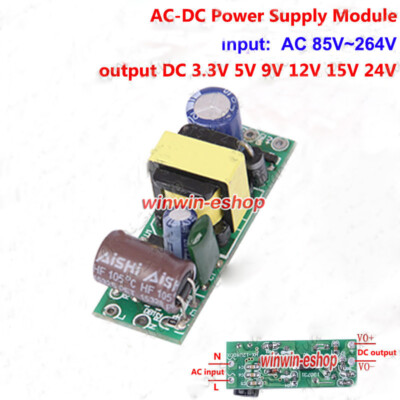 AC-DC Power Supply Buck Converter AC110V 220V 230V to DC 3.3V 5V 9V 12V 15V 24V