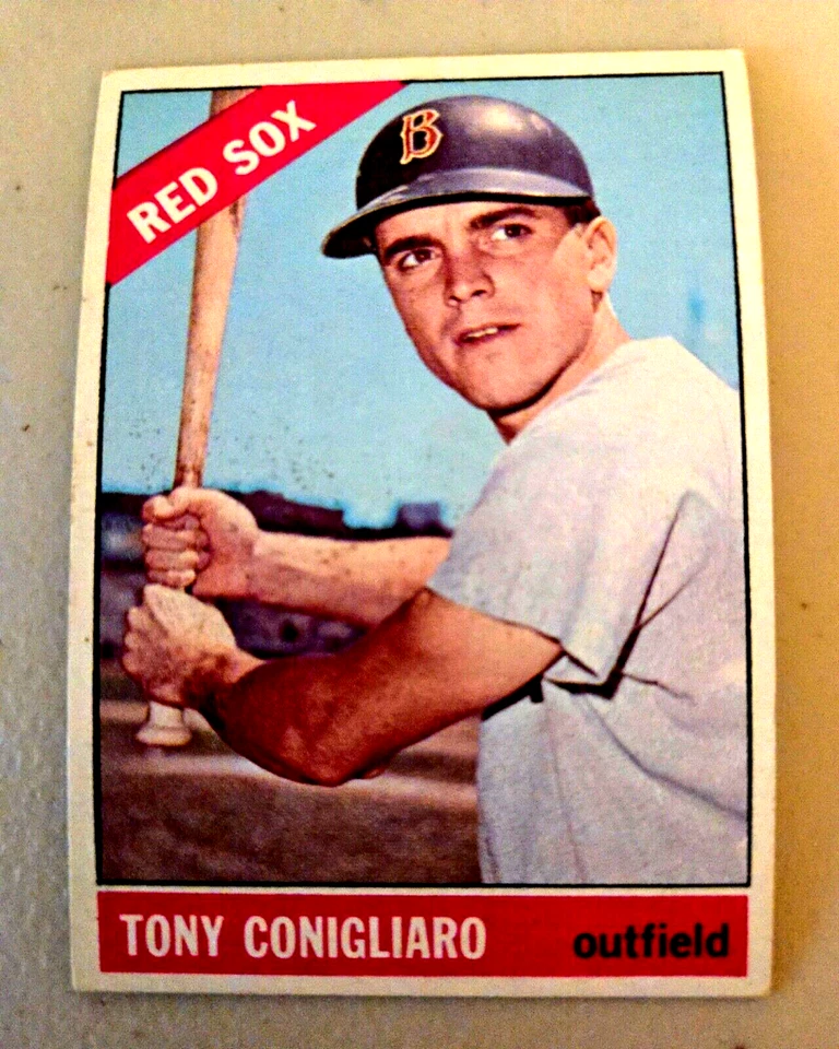 Lote de béisbol vintage Topps Red Sox 1966. TONY CONIGLIARO, RICO PETROCELLI Foto 2 de 4