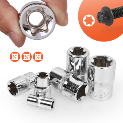 14-teiliges Torx-Außensechskantschlüssel-Set – Inklusive Mutternentferner, E4 Bis E24