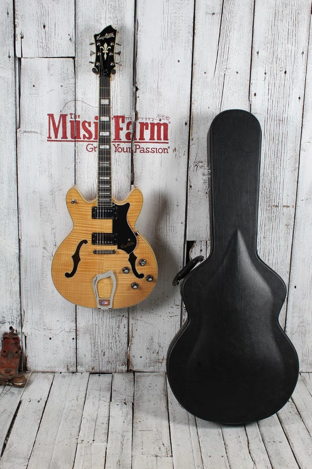 Guitarra Eléctrica Hagstrom Viking Deluxe Cuerpo Semi-Hueco con Estuche Rígido Foto 2 de 4