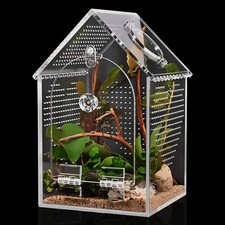 Jumping Spider Enclosure,Warp-Proof Seamless Acrylic Tarantula Terrarium,Fron...