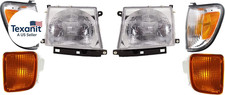 Headlights Assembly Pair for Toyota Tacoma 1998-2000 Halogen with Bulbs, Corner