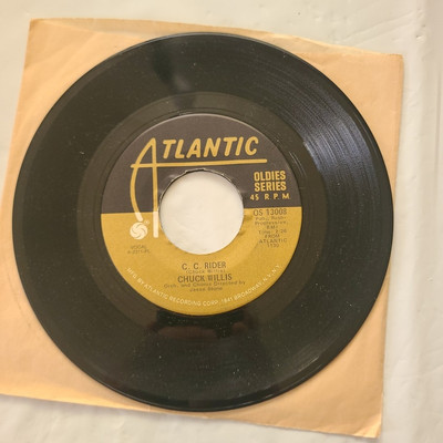 Chuck Willis ~ C.C. Rider/ Betty and Dupree ~ Atlantic 45 RPM  Record