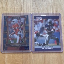 Panini Select Pro Set Michael Irvin 2 Card Lot Dallas Cowboys NFL 2023