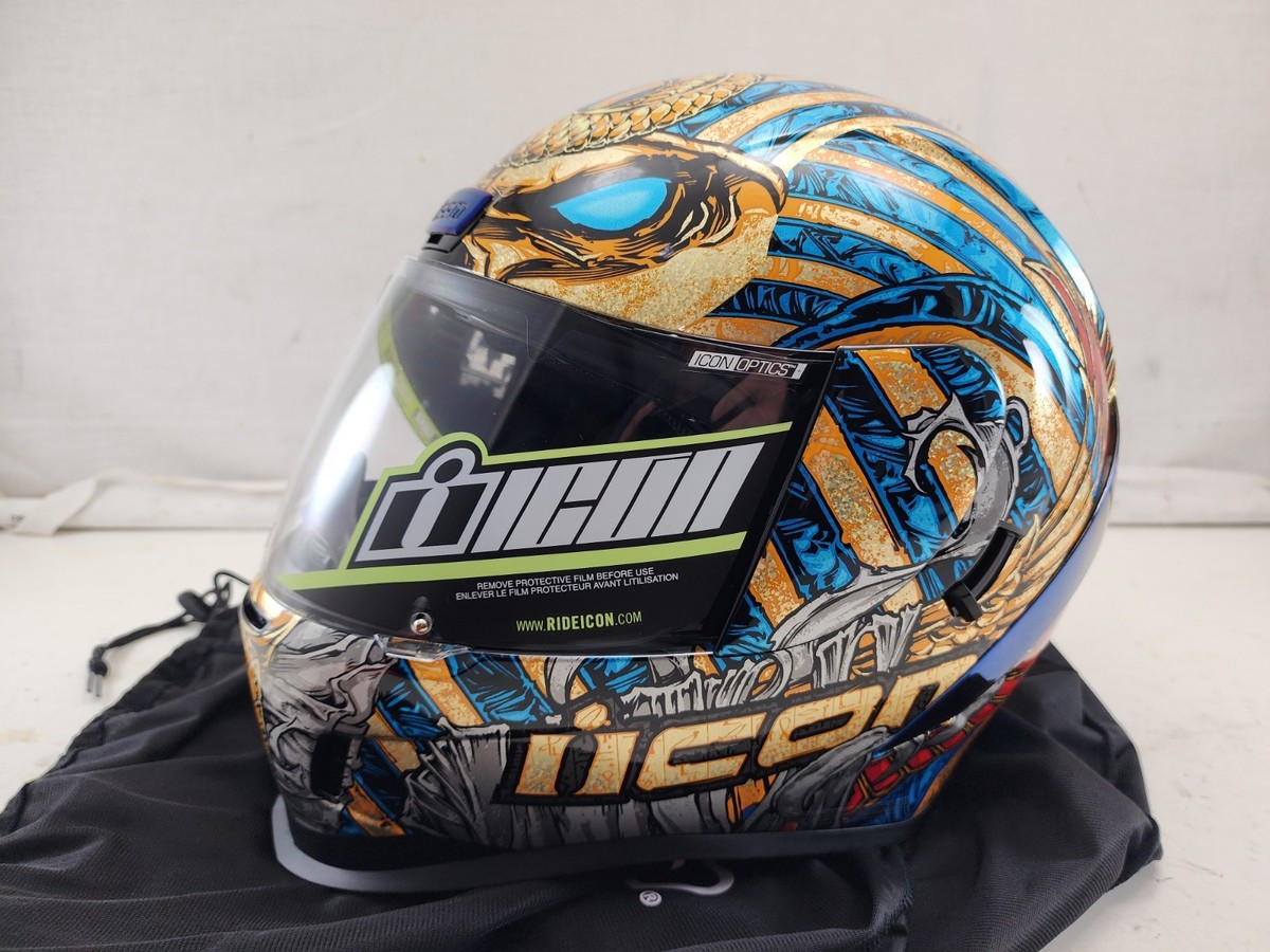 NEW Icon Airform Pharaoh Motorcycle Helmet - Size Medium M - *READ