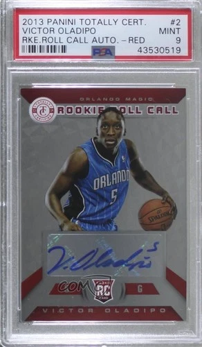 2013-14 Totally Certified Red /20 Victor Oladipo #2 PSA 9 MINT Auto RC
