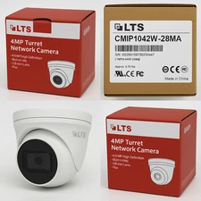 LTS CMIP-1042W-28MA Security Camera 4MP, Turret, 2.8mm, WDR, Microphone, DC12v