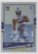 2020 Panini Donruss Optic Rookies Holo Prizm 51/75 Terrell Lewis #141 Auto 1m1a