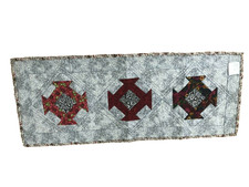 Hand Made Quilted Table Runner/ Topper /Mat 14" x 34" Mullti-Colors