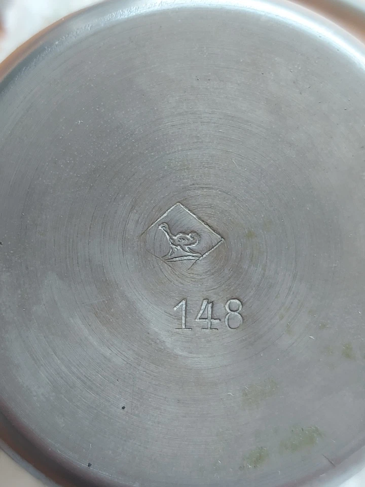 SELTEN Duo Petroleum Art Deco Rechaud WMF Straußenmarke 1925-30 Stövchen  - Bild 2 von 4