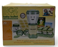 Magic Bullet Baby Bullet Baby Food Making System 20 Piece Set NEW OPEN BOX