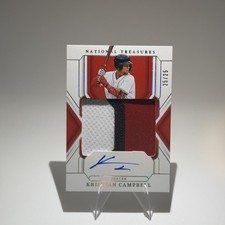 2025 National Treasures Kristian Campbell RPA Rookie Patch Autograph /25 Red Sox