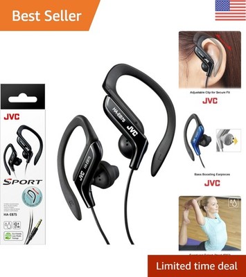 Dynamic Sound Ear Clip Headphones - HA-EB75B with Adjustable Fit & 3.94ft Cord