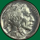 1937 Buffalo Nickel Brilliant Uncirculated BU Coin #43821