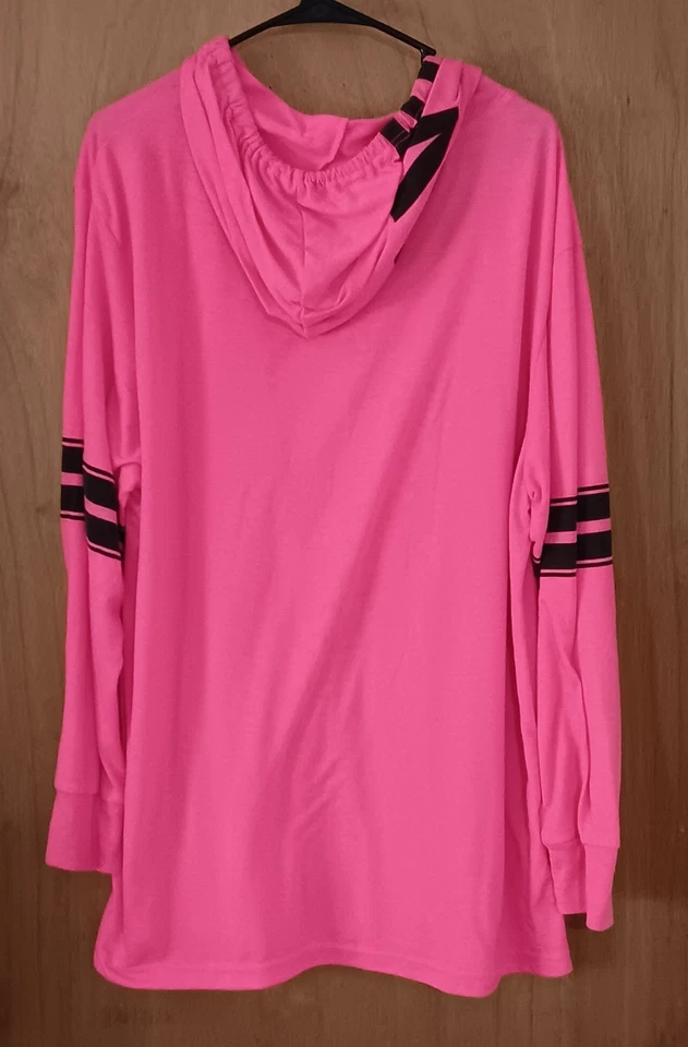 Женская толстовка с капюшоном Bobbie Brooks размер 2X розовая любовь на шнурке - Изображение 4 из 4