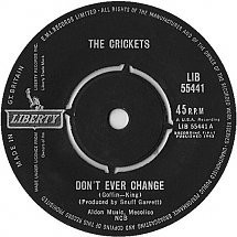 The Crickets  - Don't Ever Change (7'')