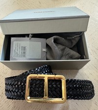 New 990 TOM FORD Mens Leather Belt Black 105/42 Italy
