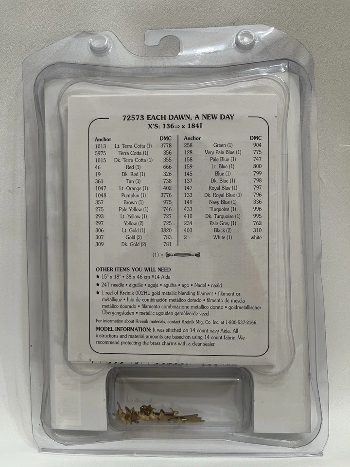 Vtg Dimensions Charts & Charms Each Dawn a New Day Celestial Sun Moon Stars ✨ - Image 2 of 2