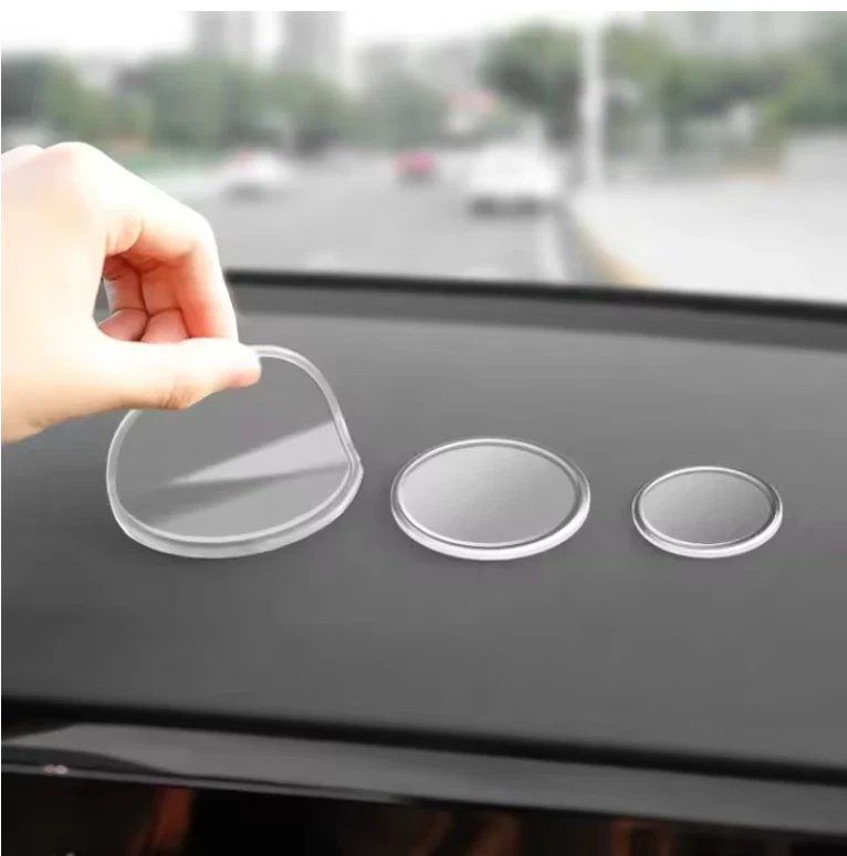 Almohadillas de gel adhesivas antideslizantes para tablero de instrumentos de automóvil 3 piezas | Alfombrilla de silicona para soporte para teléfono Foto 4 de 4