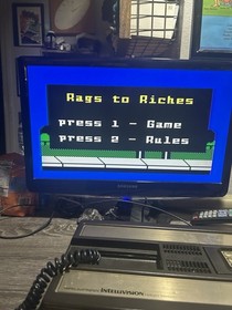 Rags To Riches Cib  Intellivision. Homebrew
