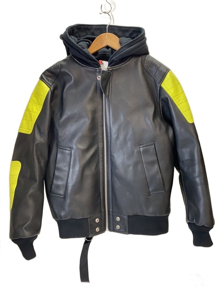Diesel Leather Jacket Blouson/S/Leather/Blk 11201