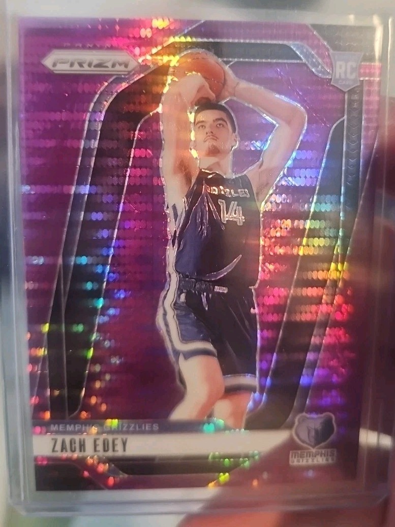 Zach Edey 2024 Prizm Rc #249 Purple Pulsar #/35
