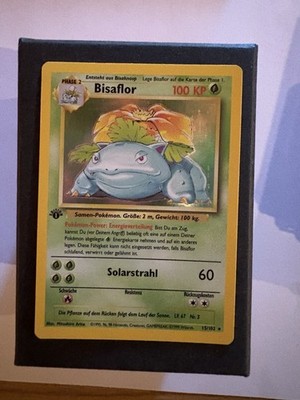 Bisaflor Venusaur Holo Base Set 15/102 1999 Deutsch Pokémon Karte First Edition