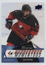 2024 Team Canada Juniors Prospectus Momentous Electric Blue /199 Gavin Mckenna