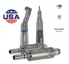 NSK Style Dental Slow Low Speed Handpiece Straight Contra Angle Air Motor 2/4H