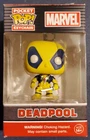 Funko Pocket Pop Keychain Marvel Deadpool Yellow Suit Bobble-Head Dmg Pkg