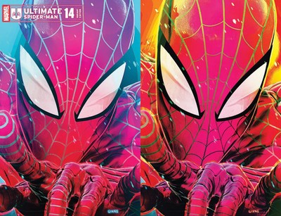 ULTIMATE SPIDER-MAN #14 JOHN GIANG EXCLUSIVE VARIANT COVERS TRADE & VIRGIN SET