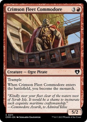 NM - Crimson Fleet Commodore [CMM - 211] Commander Masters