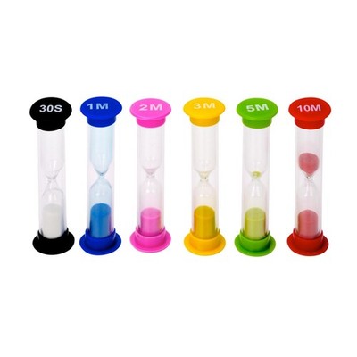 Plastic Sand Timer Sandglass Hourglass Sand Clock Timer 30 sec, 1 min, 2 mins...