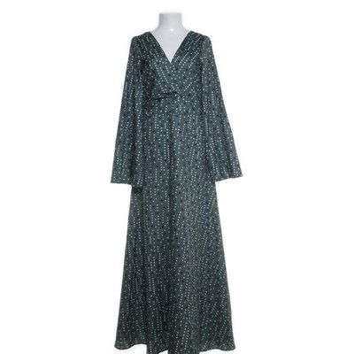 Maxikleid, Größe: 2XL, Grün/Mehrfarbig, Polyester, Gepunktet, Damen #cfB