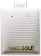 100 Pcs White Puff Pad Earring Card Jewelry Display