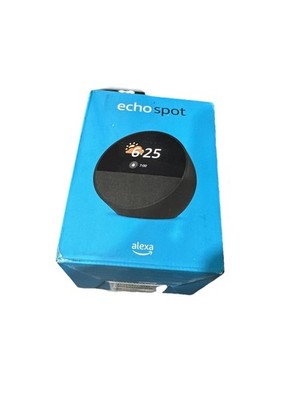 Amazon Echo Spot, Smart Alarm Clock with Vibrant Sound and Alexa