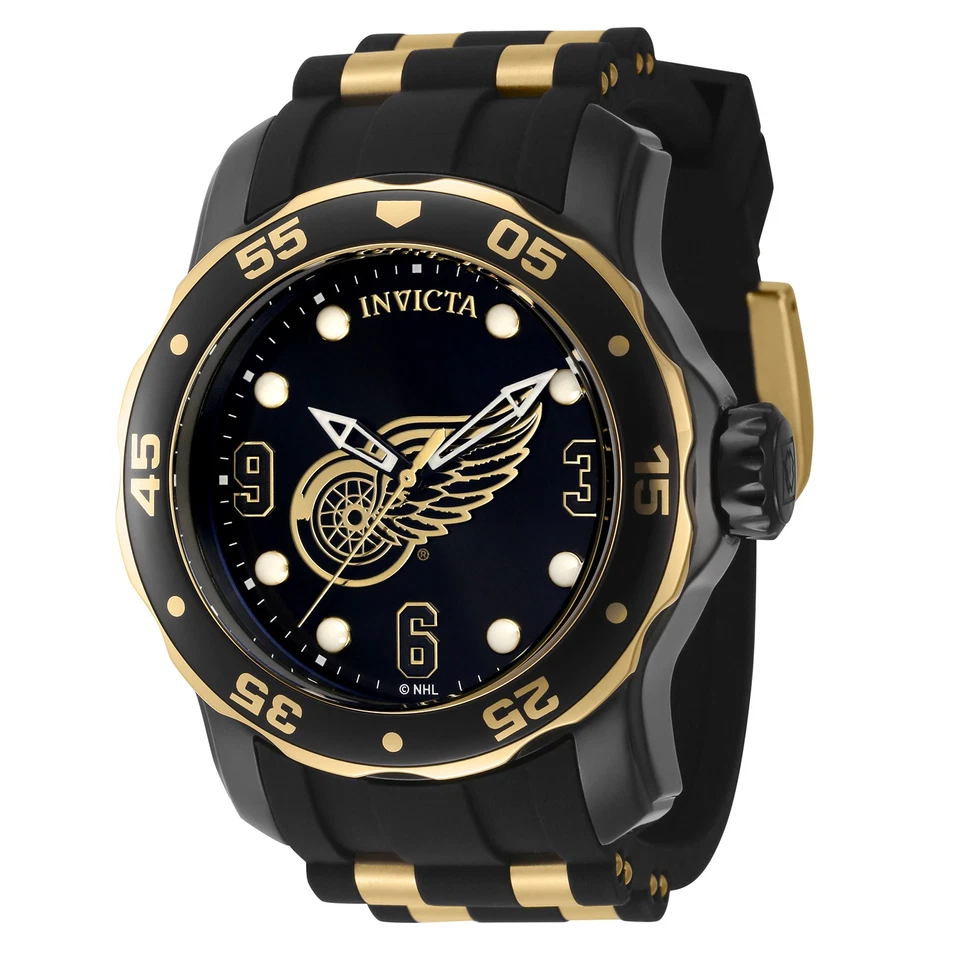 Invicta Men's NHL Detroit Red Wings 48mm Quartz Watch IN-42314