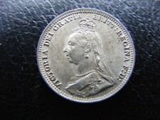 G433 Victoria Threepence 1891 FREE POSTAGE