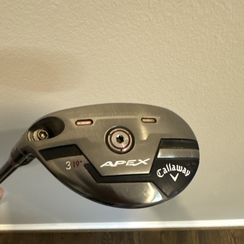 Callaway Apex 3H Hybrid Golf Club 19° Stiff Flex Graphite Shaft Left-Handed