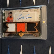 Topps Museum Collection Colton Cowser Triple Relic Autograph #SPTRA-CC 2025 /99