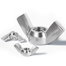 1/4"-20 Wing Nuts,Stainless Steel 18-8 304 Wing Nuts, 20Pcs-Pack