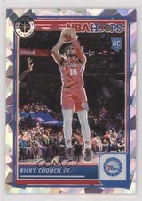 2023-24 Panini NBA Hoops Premium Stock Ice Prizm Ricky Council IV #168 1d5e