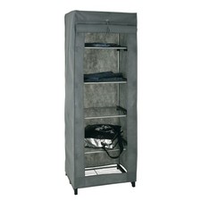 Armoire Penderie Design "Vêtements" 60cm Gris