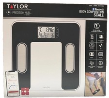Taylor Bluetooth Body Composition Scale Precision Hub BMI Body Fat Muscle Water.