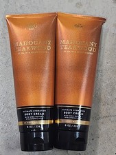 2 Bath Body Works MAHOGANY TEAKWOOD Men Ultimate Body Cream Set 8 oz