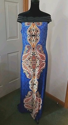 Women's Venus Maxi Dress Sundress Multicolored Size Large
