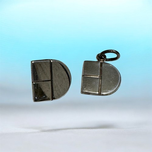 2 Tiffany & Co Sterling Danbury Hospital Connecticut Pendant and Tie Tack - Picture 1 of 3