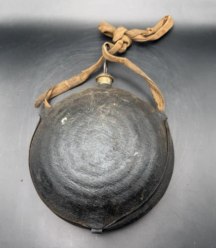 Civil War Era Model 1858 Bullseye Canteen! Production Marks Present!