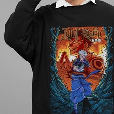 Jujutsu Kaisen Sweatshirt Gojo Satoru Sweater JJK Anime Pullover Toji Sukuna